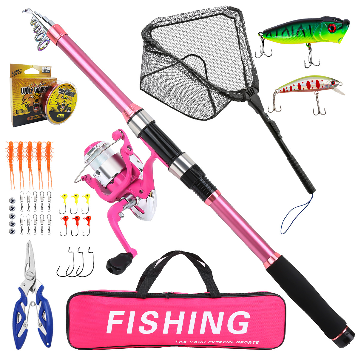 مجموعة صيد كاملة مع صنارة صيد  - مراجعة Fishing Line Spooler وسعره