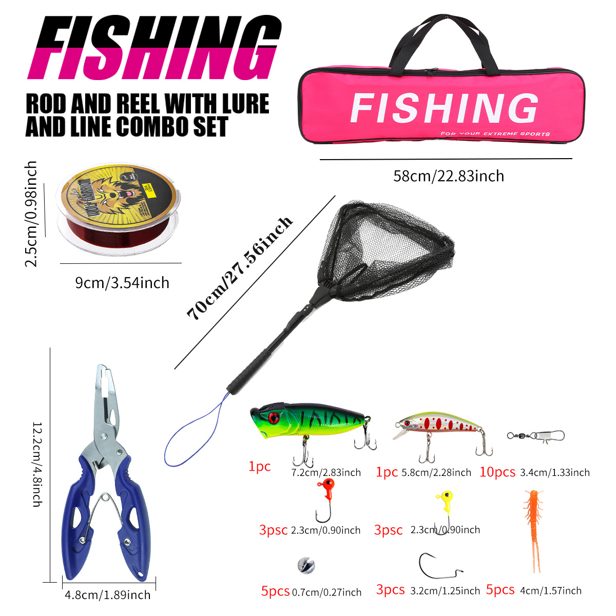 مجموعة صيد كاملة مع صنارة صيد  - مراجعة Fishing Line Spooler وسعره
