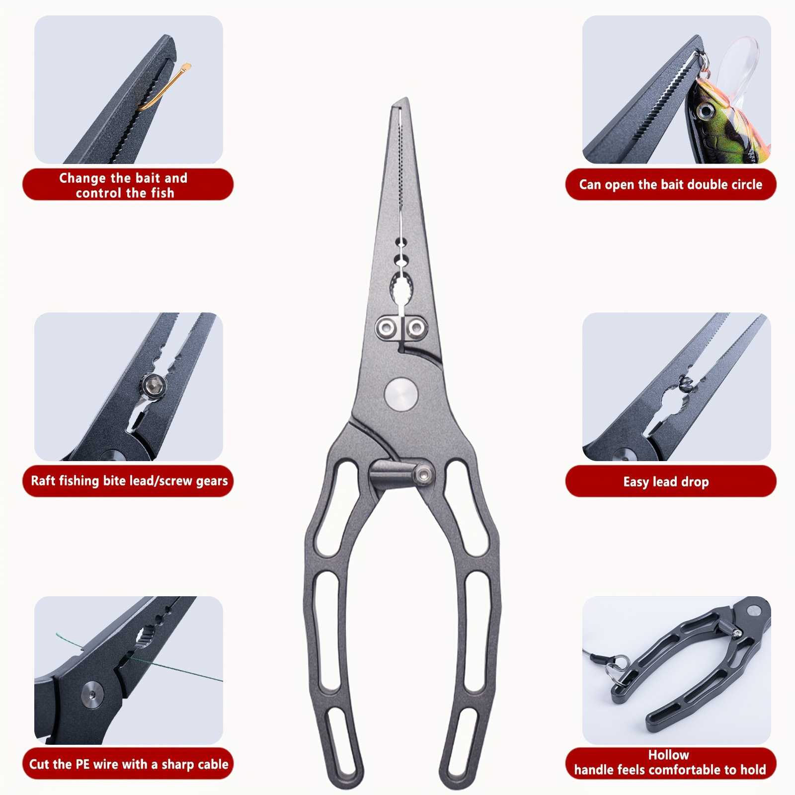 طقم كماشة صيد السمك وملقط الأس - مراجعة Fishing Line Cutter وسعره